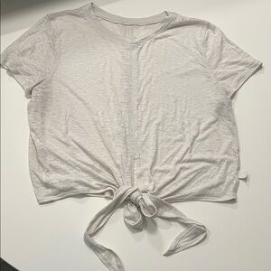 lululemon athletica White Tie-Front Crop Top